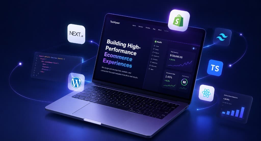 Techlyser ecommerce and modern web development